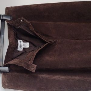 Ba'gatelle 20W Genuine Suede Brown Pants